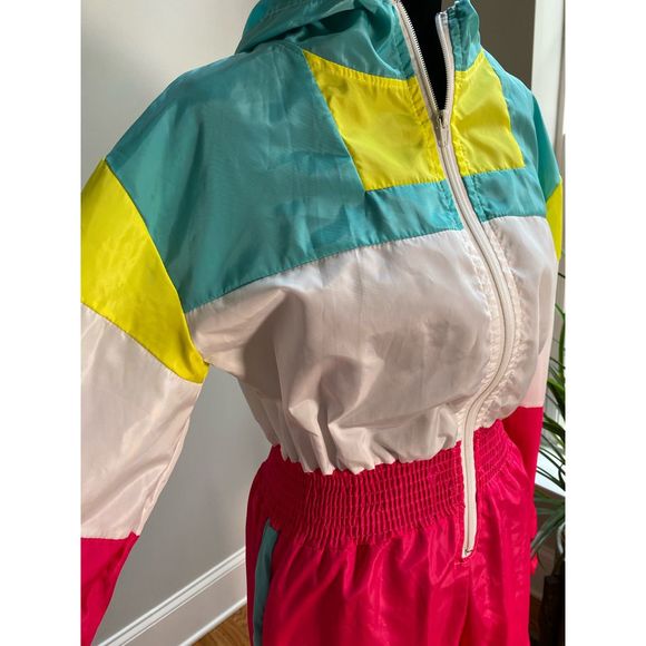 NEON JUMPSUIT AND MATCHING SHORTS - Picture 2 of 7